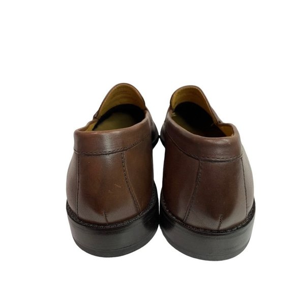 Size 10M Men\'s Cole Haan Tassel Pinch Loafers Brown Leather C07907 main image 7